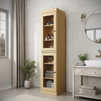 Mobiletto da bagno 16,5" in legno massello al 100% con ante opzionali di Palace Imports