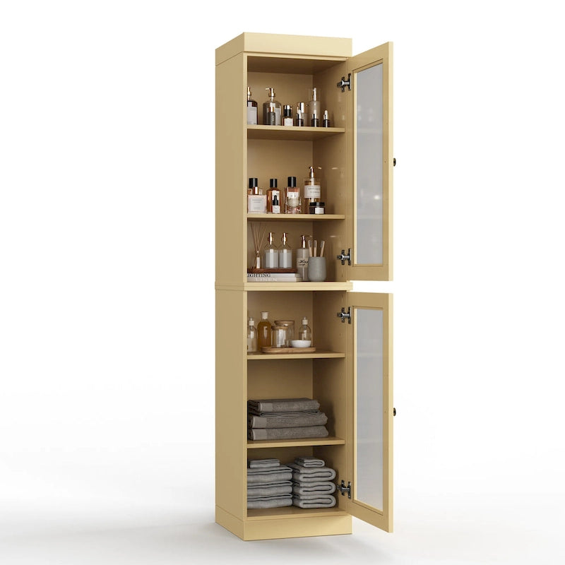 Mobiletto da bagno 16,5" in legno massello al 100% con ante opzionali di Palace Imports
