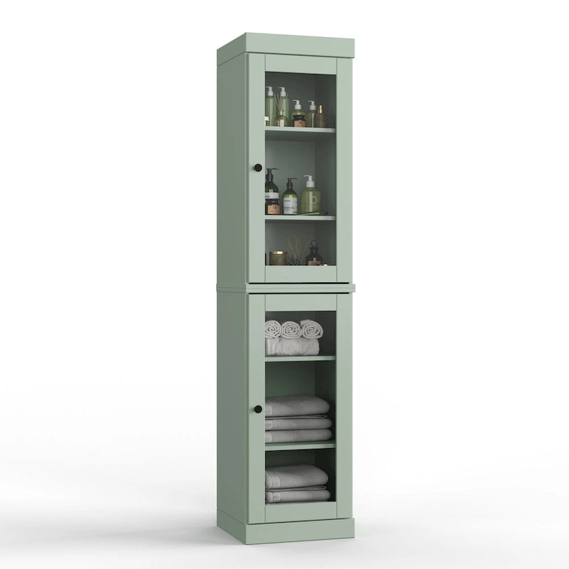 Mobiletto da bagno 16,5" in legno massello al 100% con ante opzionali di Palace Imports