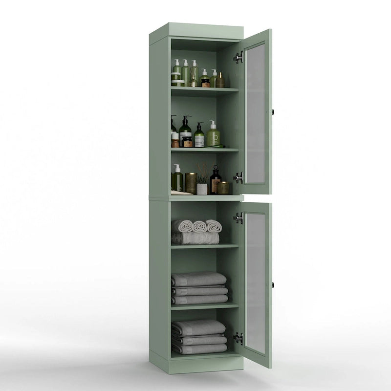 Mobiletto da bagno 16,5" in legno massello al 100% con ante opzionali di Palace Imports