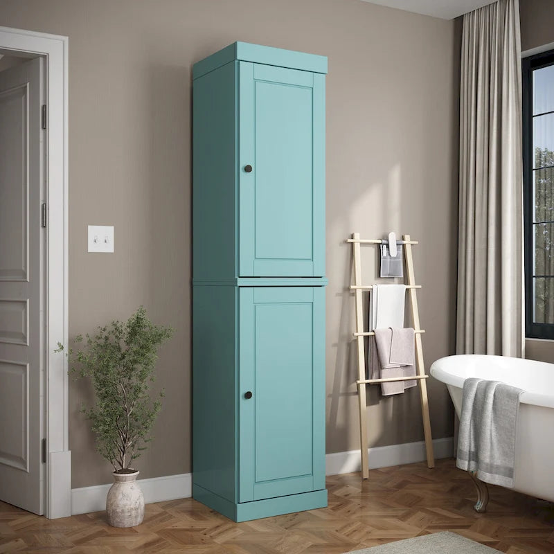 Mobiletto da bagno 16,5" in legno massello al 100% con ante opzionali di Palace Imports