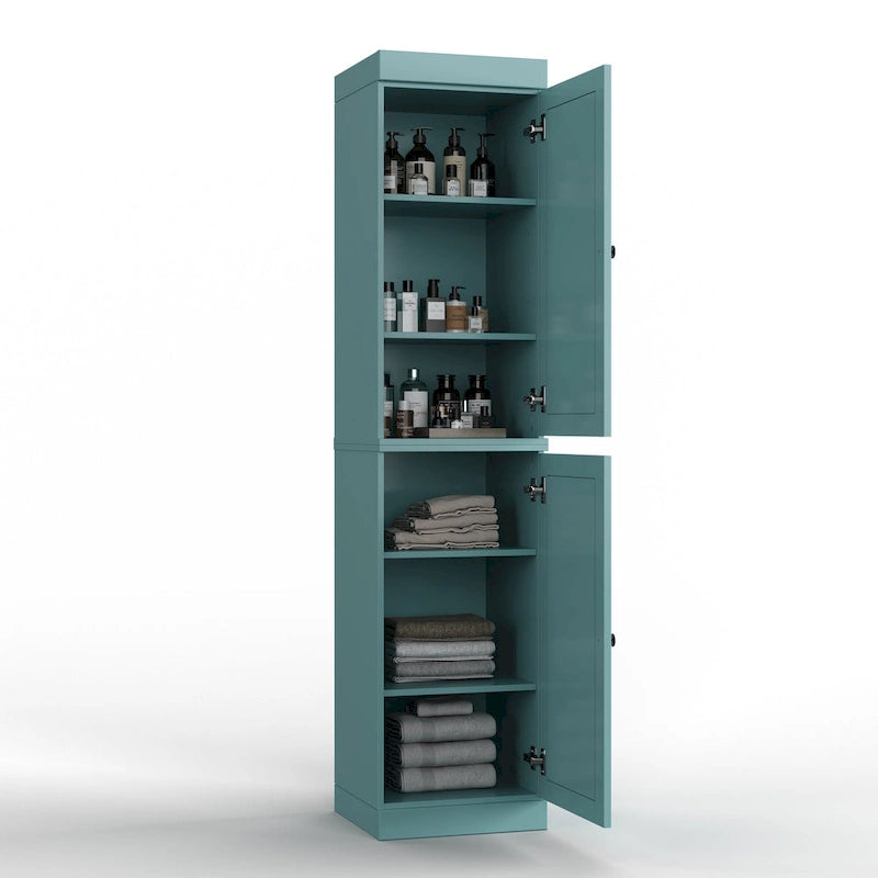 Mobiletto da bagno 16,5" in legno massello al 100% con ante opzionali di Palace Imports