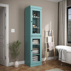Mobiletto da bagno 16,5" in legno massello al 100% con ante opzionali di Palace Imports