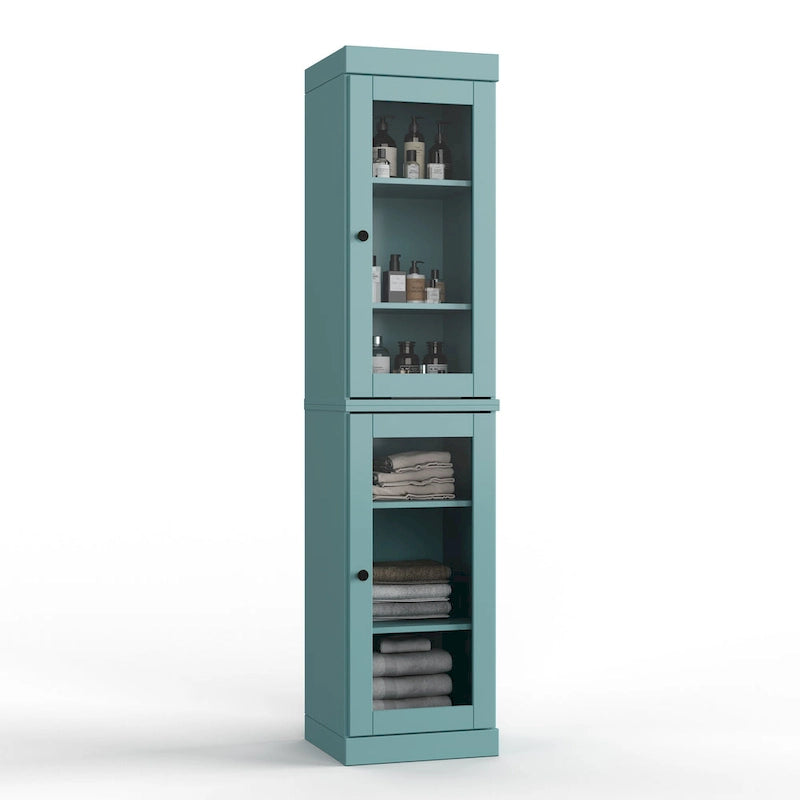 Mobiletto da bagno 16,5" in legno massello al 100% con ante opzionali di Palace Imports