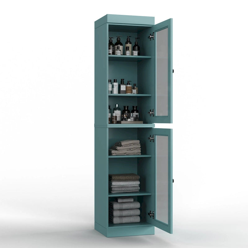 Mobiletto da bagno 16,5" in legno massello al 100% con ante opzionali di Palace Imports