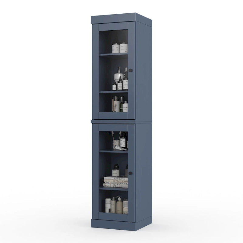 Mobiletto da bagno 16,5" in legno massello al 100% con ante opzionali di Palace Imports