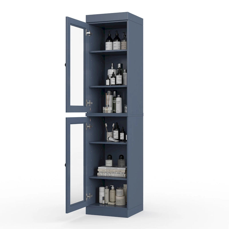 Mobiletto da bagno 16,5" in legno massello al 100% con ante opzionali di Palace Imports
