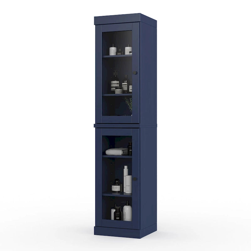 Mobiletto da bagno 16,5" in legno massello al 100% con ante opzionali di Palace Imports