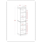 Mobiletto da bagno 16,5" in legno massello al 100% con ante opzionali di Palace Imports