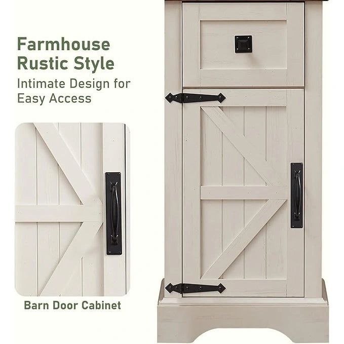 Mobile contenitore da bagno rustico, mobiletto, colonna bucato alta