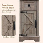 Mobile contenitore da bagno rustico, mobiletto, colonna bucato alta