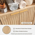 68 Mobile Alto ad Angolo Moderno, Credenza con Piano in Finto Marmo