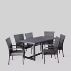 Set da pranzo in vimini 7 pezzi Melville - Christopher Knight Home