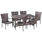 Set da pranzo in vimini 7 pezzi Melville - Christopher Knight Home