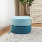 Adeco Pouf Rotondo Imbottito Poggiapiedi Ottomano