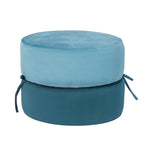 Adeco Pouf Rotondo Imbottito Poggiapiedi Ottomano