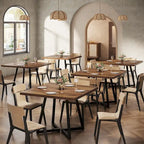 Tavolo da pranzo quadrato per 4 persone, tavolo da pranzo industriale da 80 cm per piccoli spazi