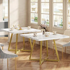 Tavolo da pranzo quadrato per 4 persone, tavolo da pranzo industriale da 80 cm per piccoli spazi