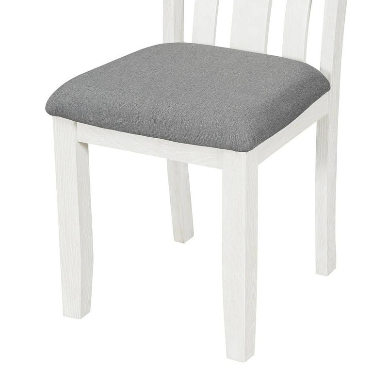 Set da pranzo 7 pezzi in stile retrò per 6 persone - Tavolo allungabile e 6 sedie imbottite