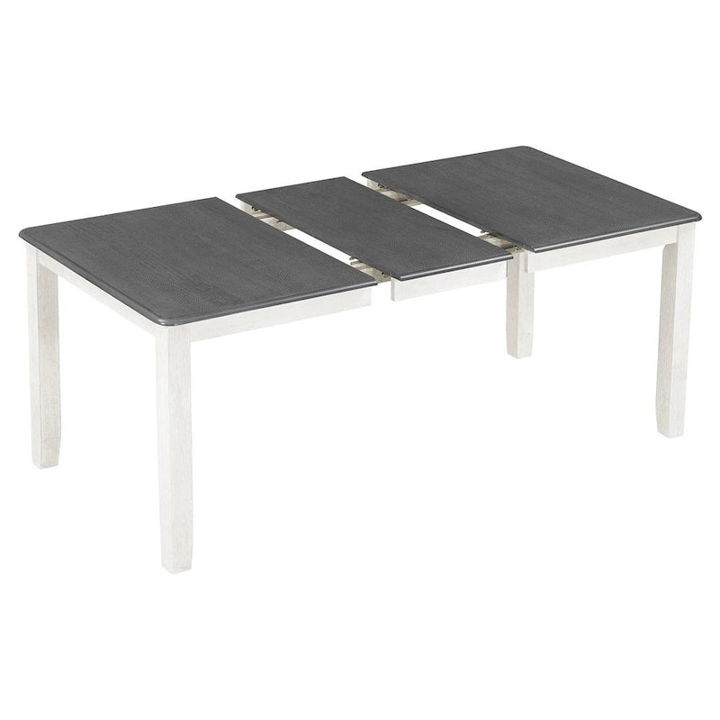 Set da pranzo 7 pezzi in stile retrò per 6 persone - Tavolo allungabile e 6 sedie imbottite