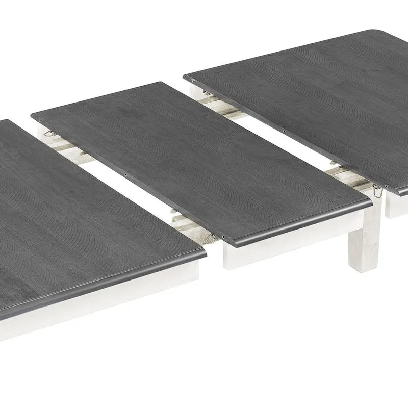 Set da pranzo 7 pezzi in stile retrò per 6 persone - Tavolo allungabile e 6 sedie imbottite