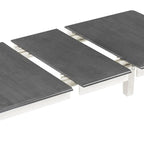 Set da pranzo 7 pezzi in stile retrò per 6 persone - Tavolo allungabile e 6 sedie imbottite