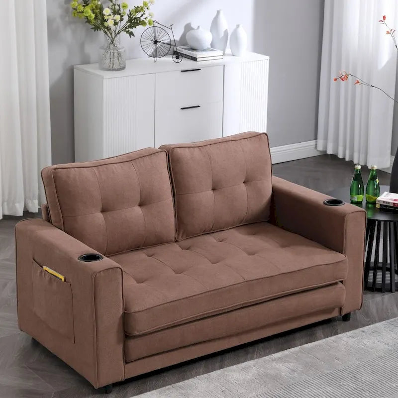 Divanetto imbottito pieghevole con letto estraibile convertibile