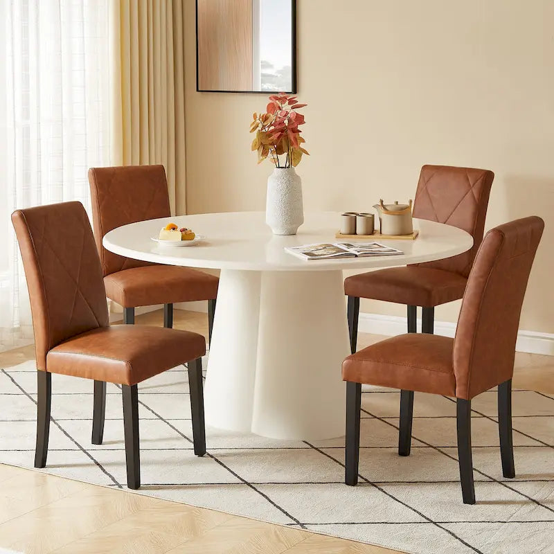 Javlergo Sedie da Pranzo Set da 2/4/6, Sedie da Cucina Imbottite Sedia Laterale per Sala da Pranzo con Schienale Imbottito