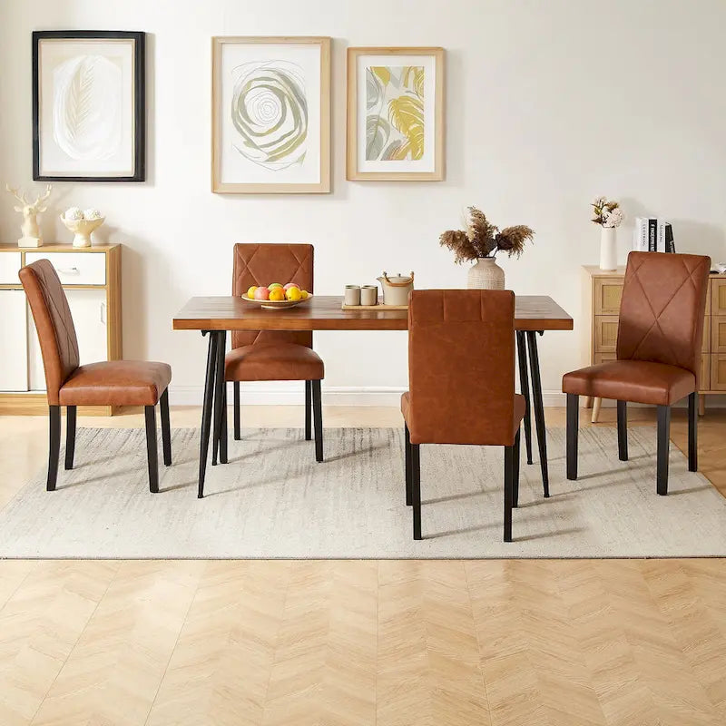 Javlergo Sedie da Pranzo Set da 2/4/6, Sedie da Cucina Imbottite Sedia Laterale per Sala da Pranzo con Schienale Imbottito