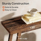 Table console de ferme de 70,9 pouces à 2 niveaux, étroite et longue, à placer derrière le canapé