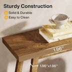 Table console de ferme de 70,9 pouces à 2 niveaux, étroite et longue, à placer derrière le canapé