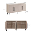 Madia Manhattan Comfort Mid Century Modern Jodie da 64.6 pollici