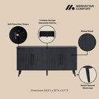 Madia Manhattan Comfort Mid Century Modern Jodie da 64.6 pollici
