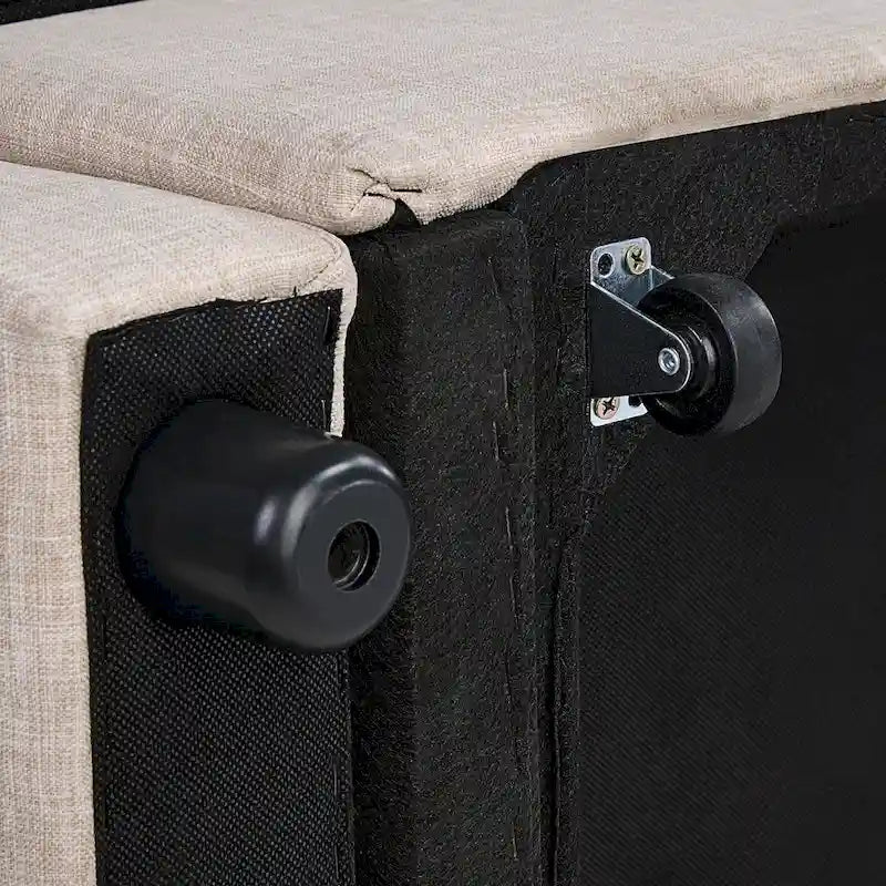 Divanetto Reclinabile Convertibile con Imbottitura Capitonnè, Allungabile, Lunghezza Moderna 76,5 cm