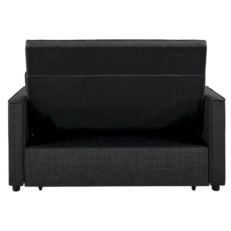 Divanetto Reclinabile Convertibile con Imbottitura Capitonnè, Allungabile, Lunghezza Moderna 76,5 cm