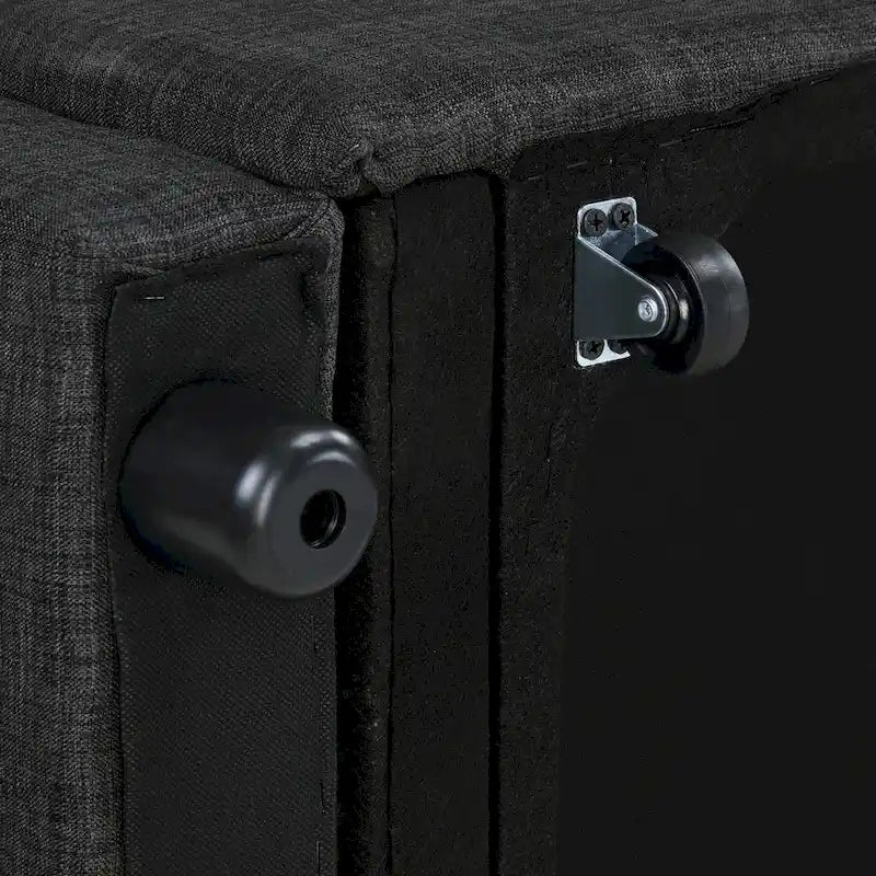 Divanetto Reclinabile Convertibile con Imbottitura Capitonnè, Allungabile, Lunghezza Moderna 76,5 cm