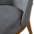 Chaises de salle à manger arrondies en bois massif Leopold de Furniture of America (Lot de 2)