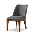 Chaises de salle à manger arrondies en bois massif Leopold de Furniture of America (Lot de 2)