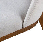Chaises de salle à manger arrondies en bois massif Leopold de Furniture of America (Lot de 2)