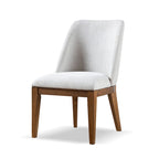Chaises de salle à manger arrondies en bois massif Leopold de Furniture of America (Lot de 2)