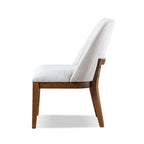 Chaises de salle à manger arrondies en bois massif Leopold de Furniture of America (Lot de 2)