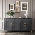 Madia/Credenza moderna laccata in legno a 4 ante