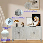 Madia/Credenza moderna laccata in legno a 4 ante