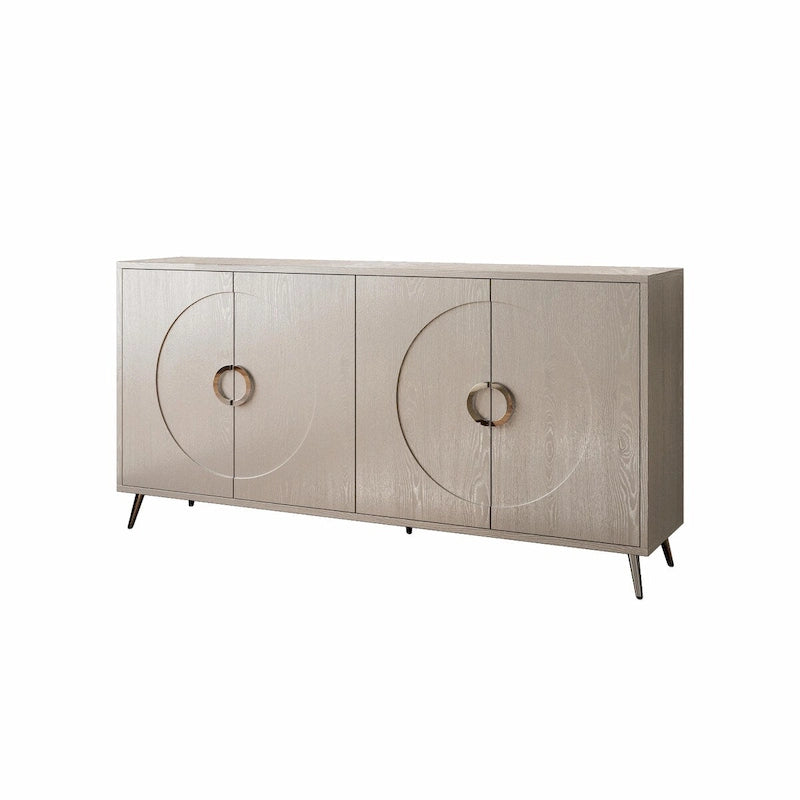 Madia/Credenza moderna laccata in legno a 4 ante