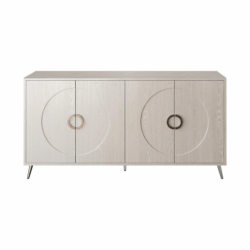 Madia/Credenza moderna laccata in legno a 4 ante