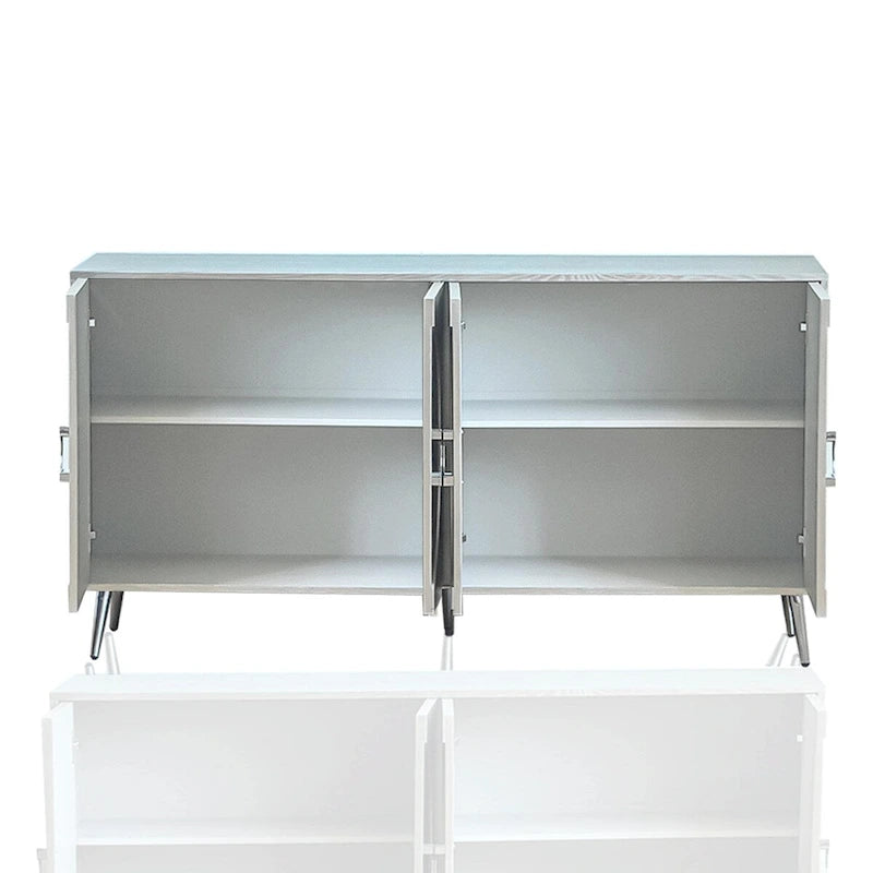 Madia/Credenza moderna laccata in legno a 4 ante