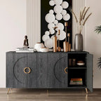 Madia/Credenza moderna laccata in legno a 4 ante