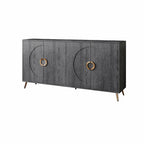 Madia/Credenza moderna laccata in legno a 4 ante