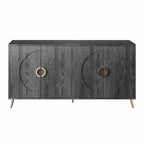 Madia/Credenza moderna laccata in legno a 4 ante