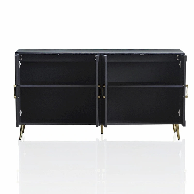 Madia/Credenza moderna laccata in legno a 4 ante